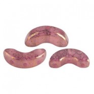 Cuentas de vidrio Arcos® par Puca® - Rose opal bronze 71020/15496